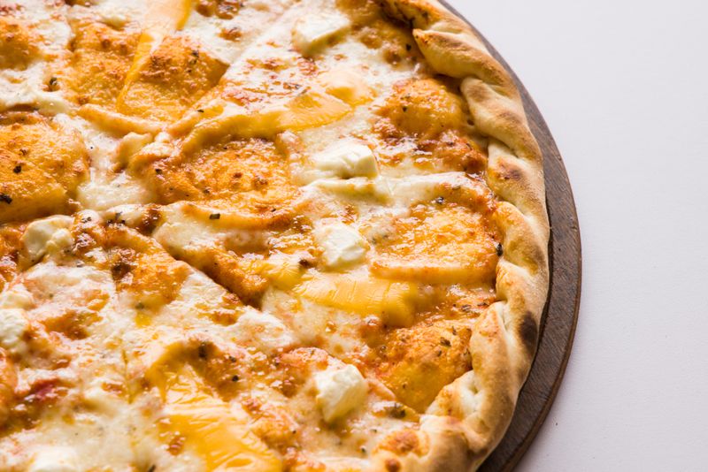 Four Cheese vegetarian pizza