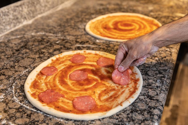 Spicy Diavola hot pizza