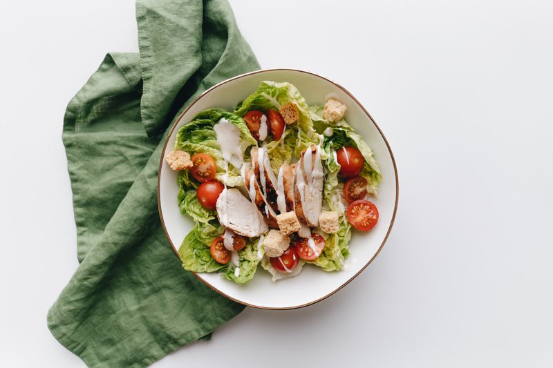Fresh Caesar salad side dish